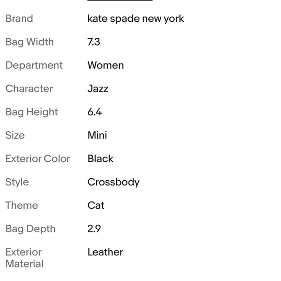 Kate Spade Black Cat Crossbody bag - Picture 4 of 4